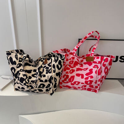 Leopard Canvas Tote Bag