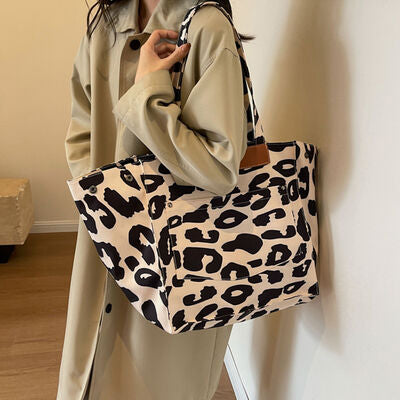 Leopard Canvas Tote Bag