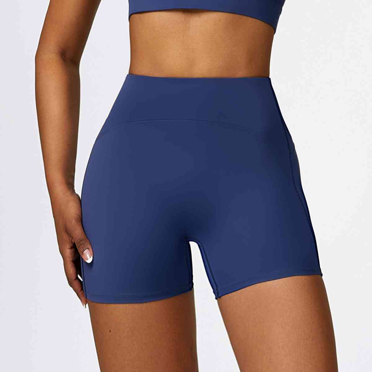 Wide Waistband Slim Fit Sports Shorts